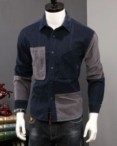 Áo sơ mi Áo sơ mi nam phối 2 màu đặc sắc lịch lãm tạo sự hấp dẫn nổi bật cho đấng mày râu. H36