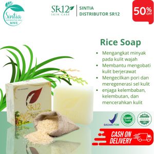 Sabun Beras Untuk Jerawat Paling Ampuh  Sabun Rice Soap Sr12 Bpom Untuk Kulit Berjerawat & Berminyak