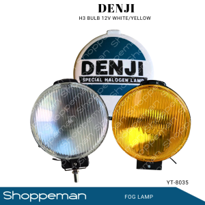 UNIVERSAL 5-1/2 INCHES DENJI FOG LAMP FRONT LIGHT FOR TRUCK ROUND GLASS LENS WITH COVER YT-8035