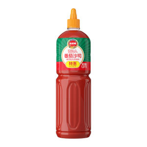 Phoenix Earth Large Bottle Tomato Sauce 1.3kg for Fries Burgers Dipping Sauce Snack Stalls Seasoning Sauce Bottled Condiment