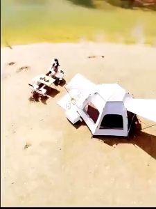 Camping Tent Waterproof Automatic 3-8 Person Outdoor Camping Tent Two Doors Double Layer Tent