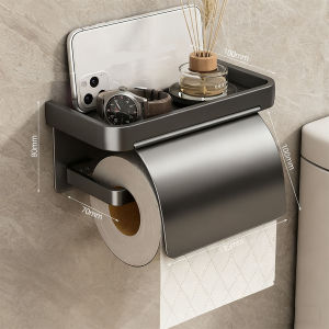 Toilet Roll Paper Holder Toilet Waterproof Tape Cover Paper Towels Bathroom No Punching Toilet Wall Mounted Paper Towel Box