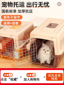 Portable Pet Air Shipping Box Large Size Warmth Cat Carrier Dog Space Cage Travel Outing Pet Cargo Universal Yeta HKX23
