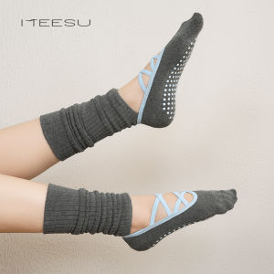 Non-Slip Yoga Socks Womens Professional Ballet Style Long Tube Sports Fitness Pilates Indoor Exercise Spring Autumn Meisu