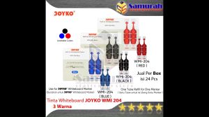 Tinta White Board Joyko WMI 204 Isi Ulang Refill Khusus untuk WM 65 / WM-65 Warna Hitam - Biru - Merah - Lazada