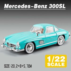 LEO 1:22 Mercedes 300SL Classic Car Diecast Model Car Alloy Cars Toys Collection Gift For Kids Boy Girl