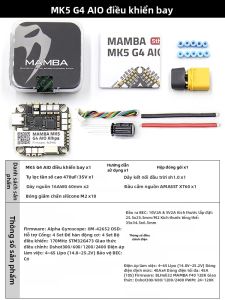 PXDATONG | Bộ Điều Khiển Bay FPV Hỗ Trợ Dshot2400 6S AIO 40A