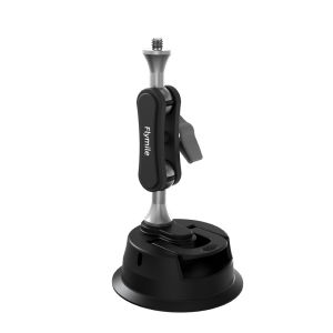 Flymile Suction Cup Mount for DJI Nano/OSMO 360/Action 5 Pro/Insta360 X5/Ace Pro/Gopro Aluminum Alloy Car Windshield Holder