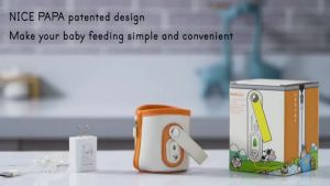 Hegen Portable Bottle Warmer for Travel Breastmilk or Baby Formula Fast Heating 5 Levels Constant Temperature 38-50° Adjustable Warmer Insulation Bag with LCD Display