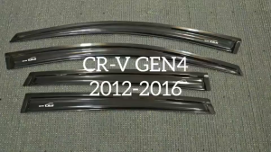 กันสาด กันลม คิ้วกันสาด ดำทึบ ฮอนด้า ซีอาวี Honda CR-V CRV 2012 2013 2014 2015 2016 ใส่ร่วมกันได้ A