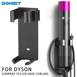 Wall-Mount Holder for Dyson Airwrap Styler Hair Curling Iron Aluminum Organizor Storage Rack Suitable Various Curly Hair Sticks