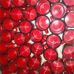 Red Enamel Cup New Year Cake Cup Tiger Year New Year Countdown Pure Color Internet Famous Mugs Decorative Gift Cup