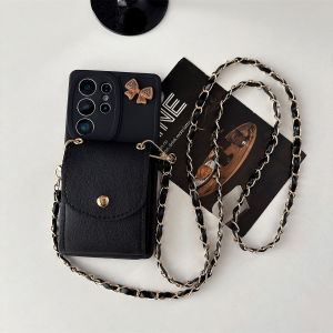 szhaiyu | Crossbody Card Slot Holder Phone Case for Samsung Galaxy S25 Edge 24 FE 23 S21 Ultra A17 A26 A56 A36 A06 A55 A35 A54 A15 Cover