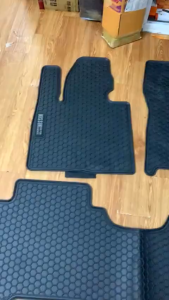 Thảm LÓT SÀN Cao Su xe Hyundai Santafe 2019 - 2025 Cao su đúc không mùi mẫu tổ ong NISSIN 2 hàng ghế - NH