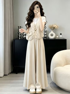 Shalldoer | Summer Lace Hollow Crochet Tank Suit 3 Pieces