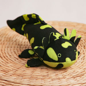 23cm Keychain Cute Axolotl Stuffed Plush Toy Real Life Simulation Ambystoma Mexicanum Dinosaur Pendent