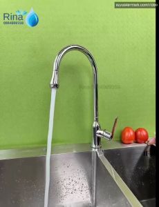 Vòi Rửa Chén Xoay Bi Cực Nhẹ tay  mở nước gật gù Cao Cấp Mẫu Mới Rina RN6029 Vòi Chén Xoay Bi 360 độ 1 Đường Nước Lạnh