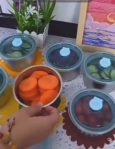 {NEW ARRIVAL} SUS304 FRESH KEEPER CONTAINER WITH AIR-TIGHT LID 11.5CM