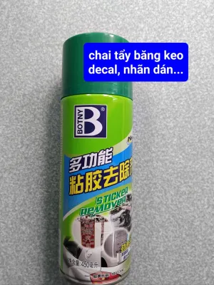 chai tẩy băng keo decal nhãn dán