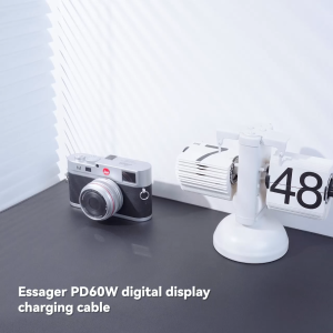 Essager 100W/5A Kabel Data Fast Charging Type C To Type C Digital Display Musim Semi 1M/2M/3M