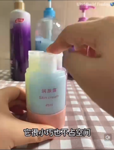 ZH474 Travel 3in1 Shampoo Gel Shower Liquid Split Bottle Space-saving Portable Reusable Split Bottle