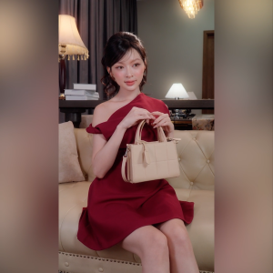 Túi Yuumy - Hộp quà (Túi đeo chéo da Smooth YN250 size 20 + Hộp + Túi Giấy + Túi rút đựng sản phẩm + Thiệp viết lời chúc)