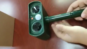 Ultrasonic Animal Control Solar Powered PIR Sensor Pest Bird Repeller Mouse Cat Dog Chaser Garden Deterrent Outdoor Yard