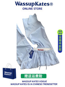 กางเกงขายาวทรงหลวมเอวสูงสีน้ำเงินแบบลำลองสำหรับผู้หญิงในช่วงฤดูร้อน กางเกงขายาวทรงหลวมสำหรับใส่ไปทำงานในฤดูใบไม้ผลิและฤดูใบไม้ร่วง