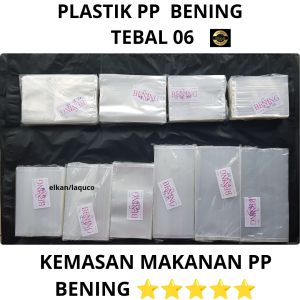 Plastik PP BENING tebal 06 20x30 20x35 20x40 23x35 23x40 25x40 25x35 26x40 plastik bening transparan