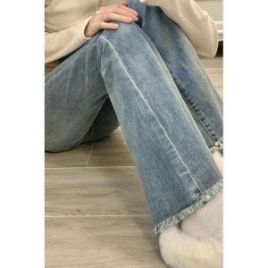 Retro High Waist Bell Bottom Jeans Womens Spring Summer Style Eight Parts Stretchy Slimming Denim Pants for Short Women XXS