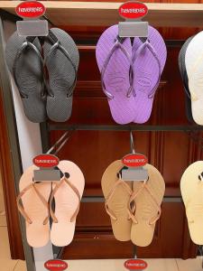 รองเท้าแตะชายหาด Havaianas ส้นแบน สำหรับผู้หญิง วัสดุยาง พื้นยางกันลื่น สไตล์ลำลอง ฤดูร้อน 2025 รองเท้าแตะส้นแบนแบบสวมสบาย