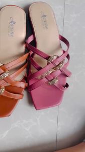 SQUARE TOE FLAT SLIPPERS FOR ELEGANT WOMEN-MJ93-MAXINE FOOTWEAR