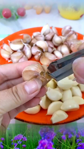 5Pcs Stainless Steel Garlic Peeler - Multi-Function Kitchen Tweezers For Peeling Shells & Nuts