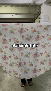 Taplak Meja Bulat Anti Air 150x150cm Alas Makan Tebal ada Motif
