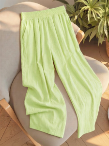 Snoopy | Girls Casual Loose Pants Straight Leg Trouser