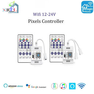 WS2811 Magic Home WiFi RGB Pixels DC12-24V LED Controller Compatible Alexa/Google Home For Addressable RGB Led Strip