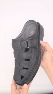 Perrieri x Carr Men Comfortable Premium Mules - 22003  (Black/Coffee)