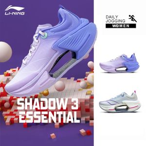 LI-NING SHADOW 3 ESSENTIAL Lightweight High Rebound Racing Womens Running Shoes Professional Sports ARRV002 Authentic Official Store