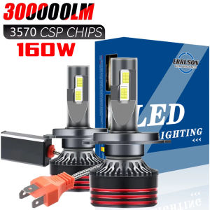 Erruson 380W 300000LM H4 LED H7 H11 Car Headlight Bulb High Power CSP H1 H3 9005 9006 9012 HIR2 Turbo Lamp 6000K Car Light 12V