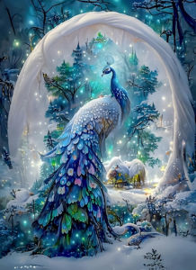 Huacan New Arrivals DIY Diamond Painting Animal Peacock Full Drill Mosaic Landscape Tree Home Art Decoration Set Handmade Gift