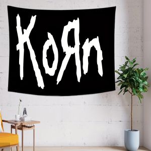 1pc Korn Band Tapestry Heavy Metal Pop Singer Rock Music Theme Wall Hanging Indoor Decor for Bedroom Wall Art Decor