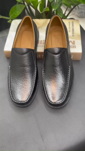 Giày Tây Lười - Giày SLIP-ON Công Sở HT.NEO Da Thật Cao Cấp GT03