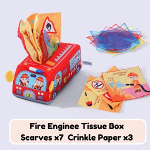Kidshouse Sensory Baby Tissue Box Montessori Toys Crinkle Toys for Infants Babies 6-24 months ET100