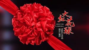 大红花球乔迁搬家大门装饰布置红绣球 Big Red Flower Ball Housewarming Moving Door Decoration