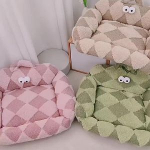 Autumn and Winter  Cotton Nest Thickened  Sofa Bed Small Dog Pomeranian Teddy Doghouse Cathouse Warm  Bed