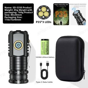 High-beam Magnetic Multi-functional Clip Hat Portable Flashlight