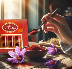 Saharkhiz Saffron 3packs grinded(ground)ready to eat 1.5gram ready to eat 100%Pure Aroma Pure Gold/Authentic Flavor 1.5gr زعفران سحرخيز - رائحة نقية، ذهب نقي/نكهة أصلية 1.5 غرام