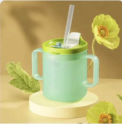 260ml / 300ml Hogokids 3 in 1 Milk Cup for kids with straw Training Cup Cawan Susu