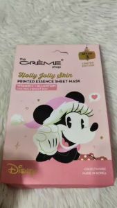 The Creme Shop x Disney Holly Jolly Skin Printed Essence Sheet Mask with Vitamin C + Allantoin for Prim & Bright Skin 3-Pk.