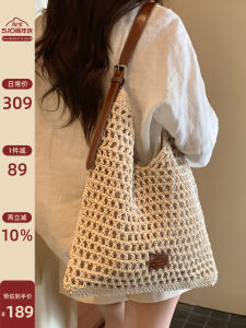 Genuine Leather Wax Rope Handmade Large Capacity Shoulder Bag